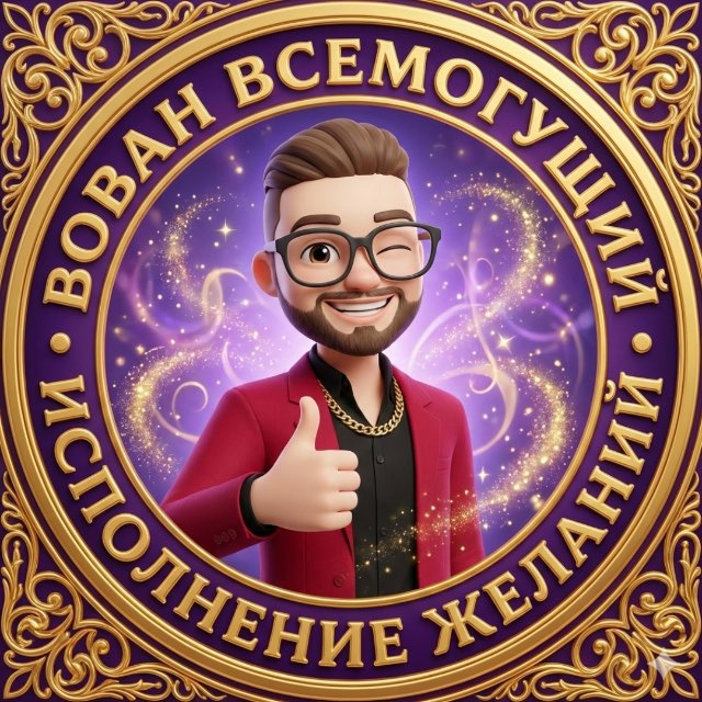 Аватар канала Вован Всемогущий. Исполняю желания, смотри 👉 Психология 🍀