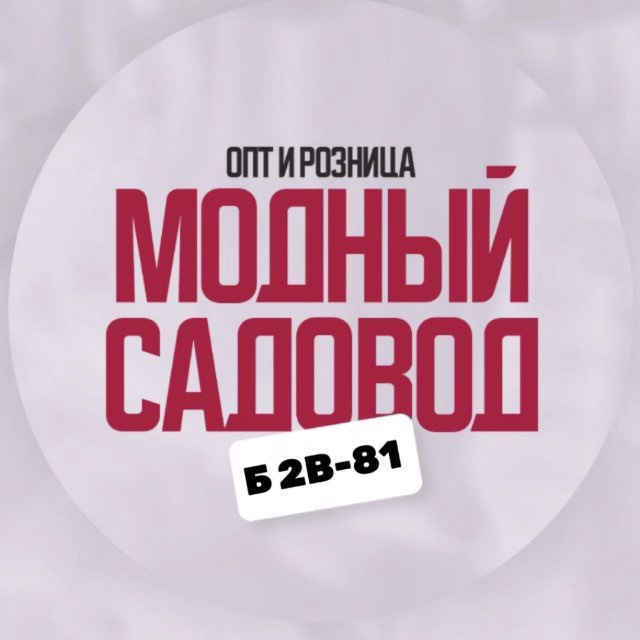 Аватар канала Мᴏдный Сᴀдᴏʙᴏд Б 2В-81