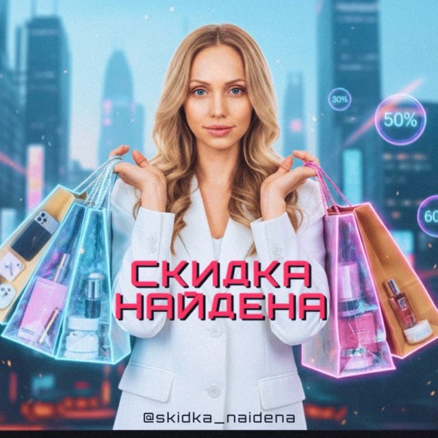 Аватар канала СКИДКА НАЙДЕНА🔔