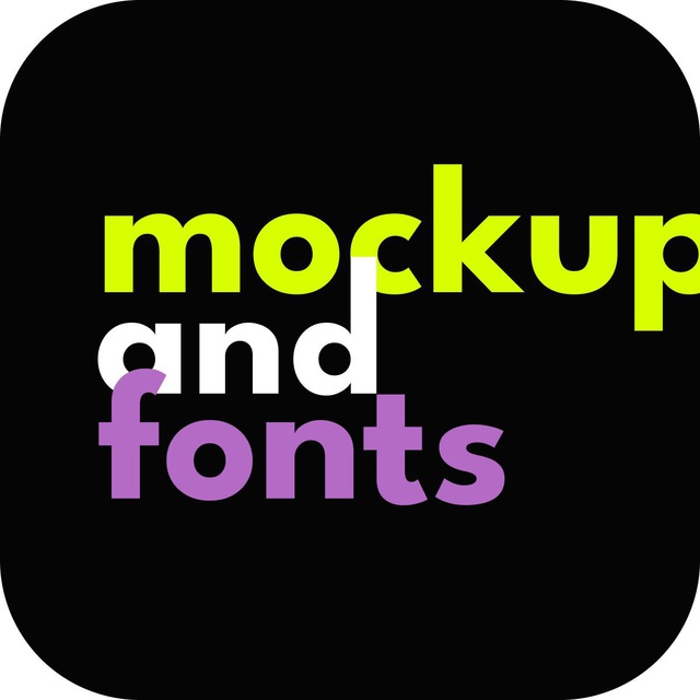 Аватар канала MOCKUPS & FONTS