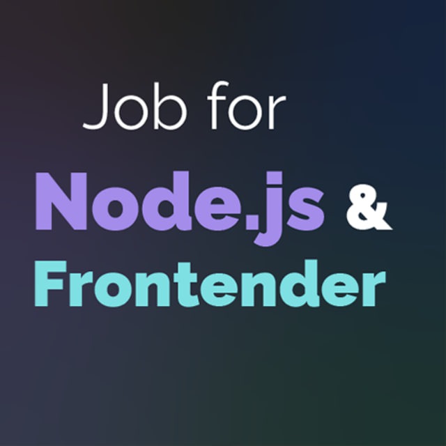 Аватар канала Job for Frontend (JavaScript + Node.js) Developers