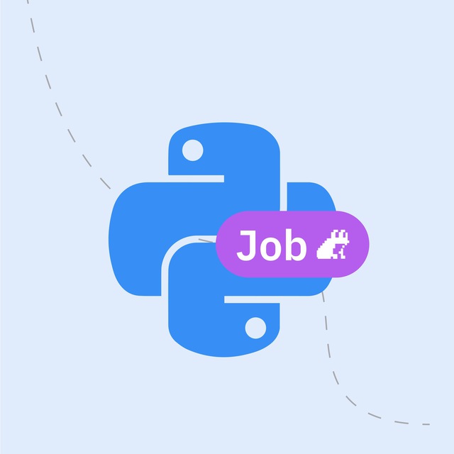 Аватар канала Python jobs — вакансии по питону, Django, Flask