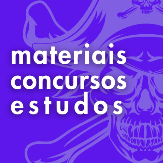 Аватар канала MATERIAIS CONCURSOS ESTUDOS🦉