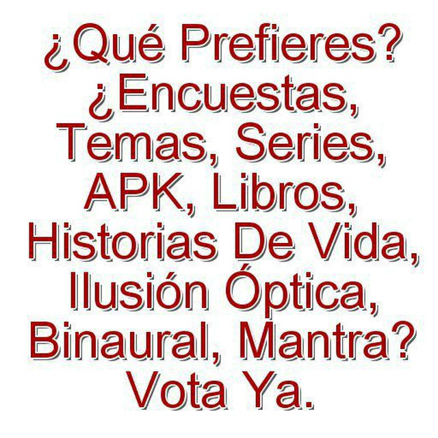 Аватар канала 🎡¿Qué Prefieres? ¿Encuestas, Temas, Series, APK, Libros, Historias De Vida, Ilusión Óptica, Binaural, Mantra? Vota Ya.📲