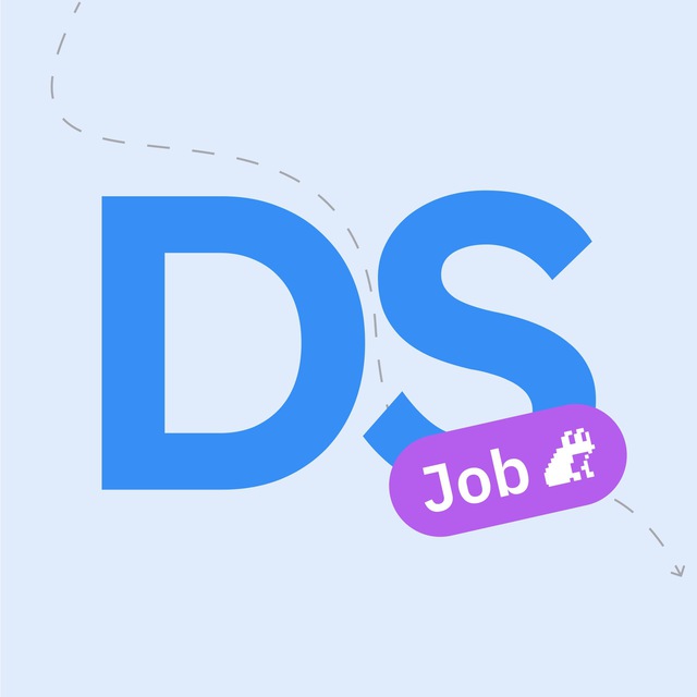 Аватар канала Data jobs — вакансии по data science, анализу данных, аналитике, искусственному интеллекту
