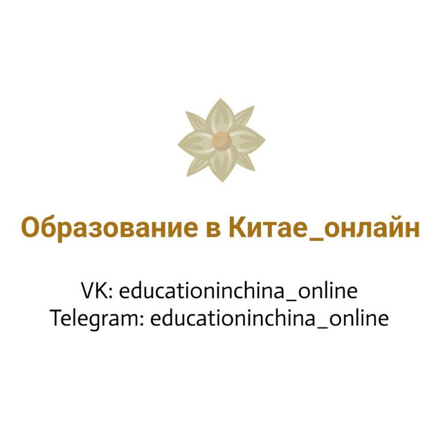 Аватар канала Образование в Китае_онлайн
