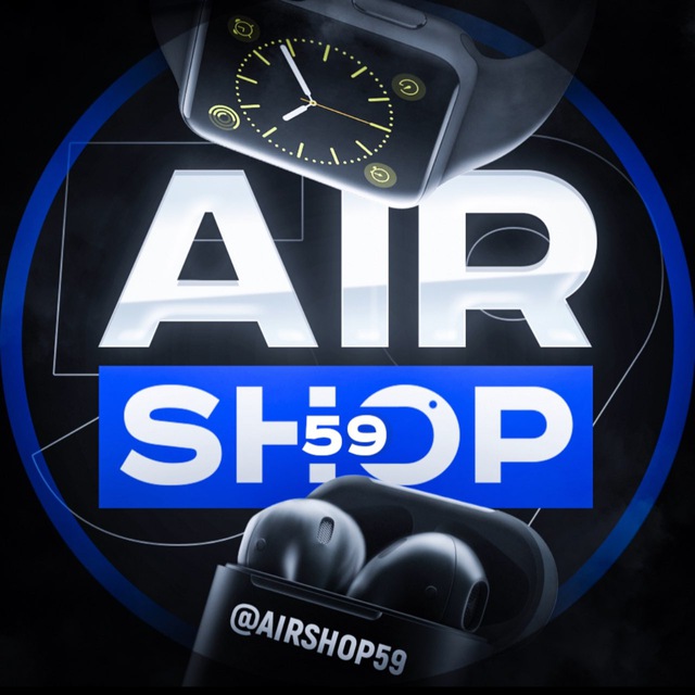 Аватар канала AIRSHOP59 | Premium копии AirPods, Apple Watch, Dyson и не только…🩵