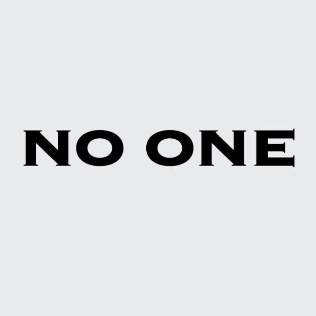 Аватар канала NO ONE