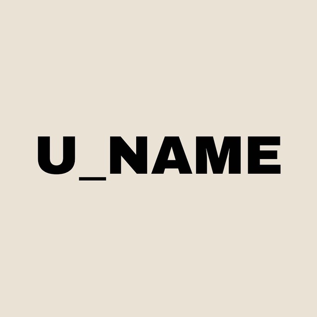 Аватар канала UNAME.store