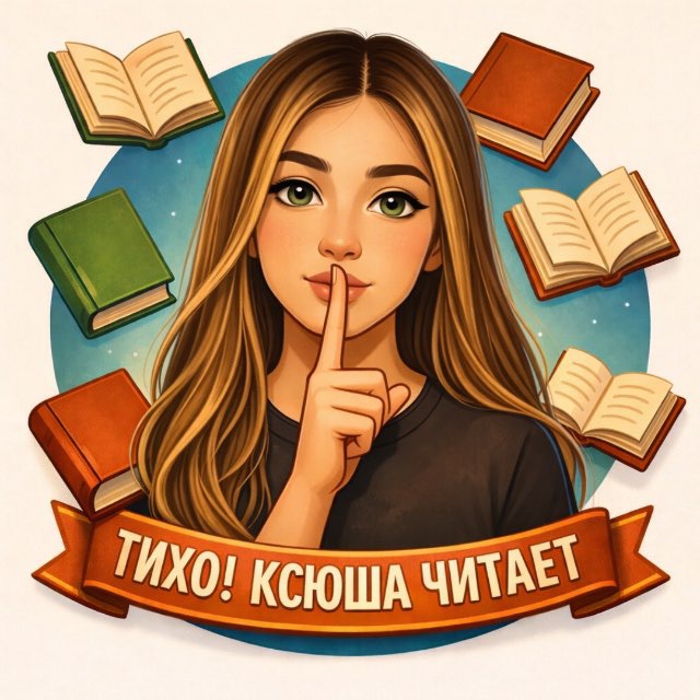 Аватар канала Тихо! Ксюша читает🤫 | книжный блог