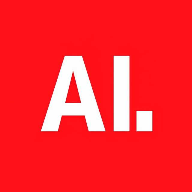 Аватар канала AI и точка.