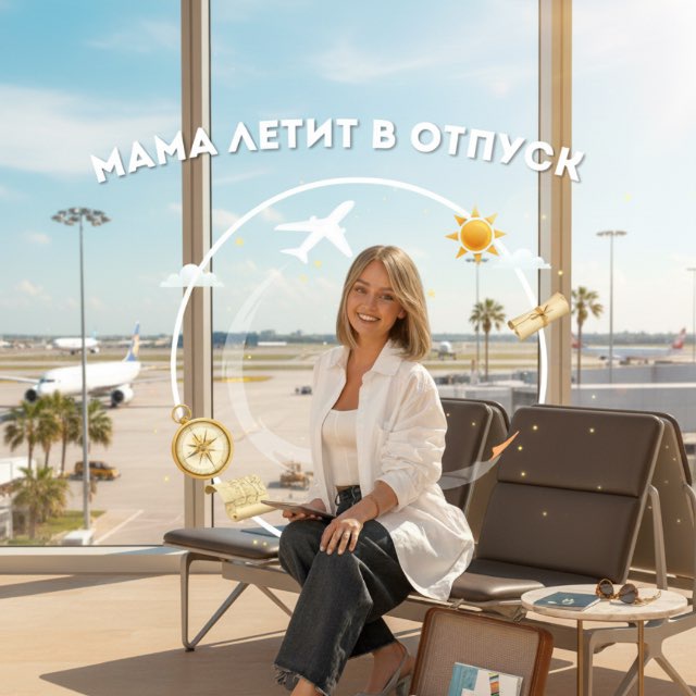 Мама летит в отпуск✈️