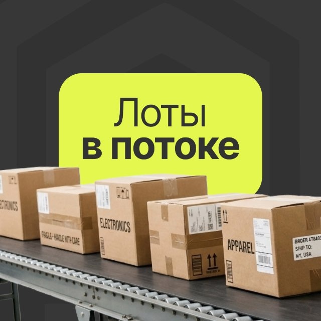 Аватар канала Лоты в потоке | продажа лотов, паллет