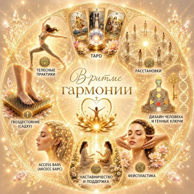 Аватар канала 🪷 В РИТМЕ ГАРМОНИИ | Тело • Энергия • Дизайн Человека