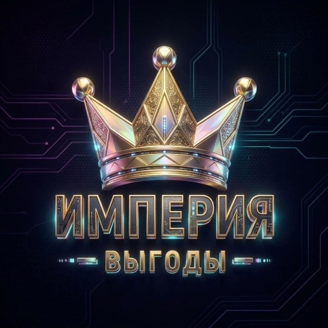 Аватар канала ИМПЕРИЯ ВЫГОДЫ 👑 | РАЗДАЧИ | КЭШБЕК | СКИДКИ