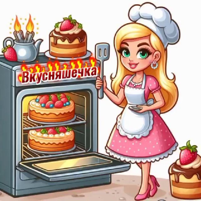 Аватар канала ВКУСНЯШЕЧКА.Рецепты из ПЕЧИ 🥧 Десерты 🍨