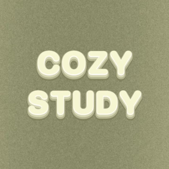 Аватар канала Cozy study 📚
