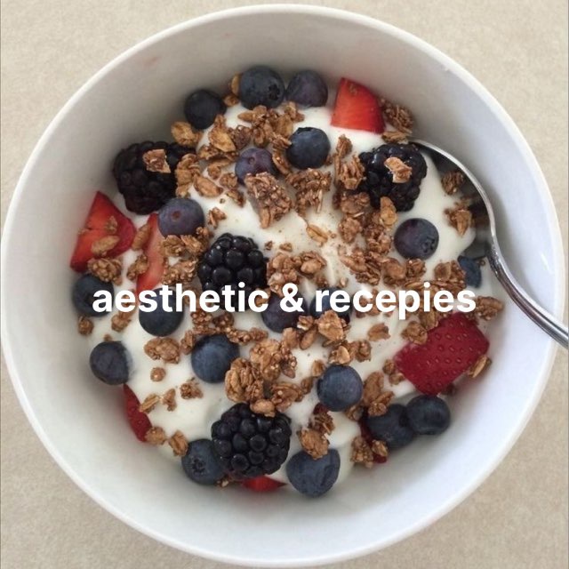 Аватар канала Aesthetic & recepies | рецепты на каждый день