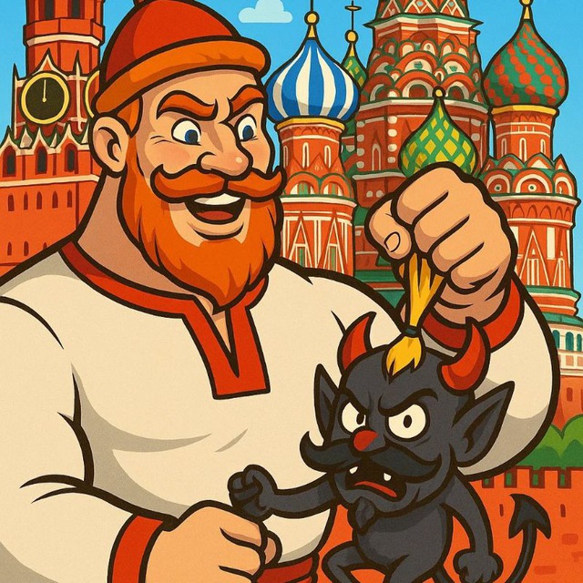 Русский Богатырь и Чубатый Чёрт