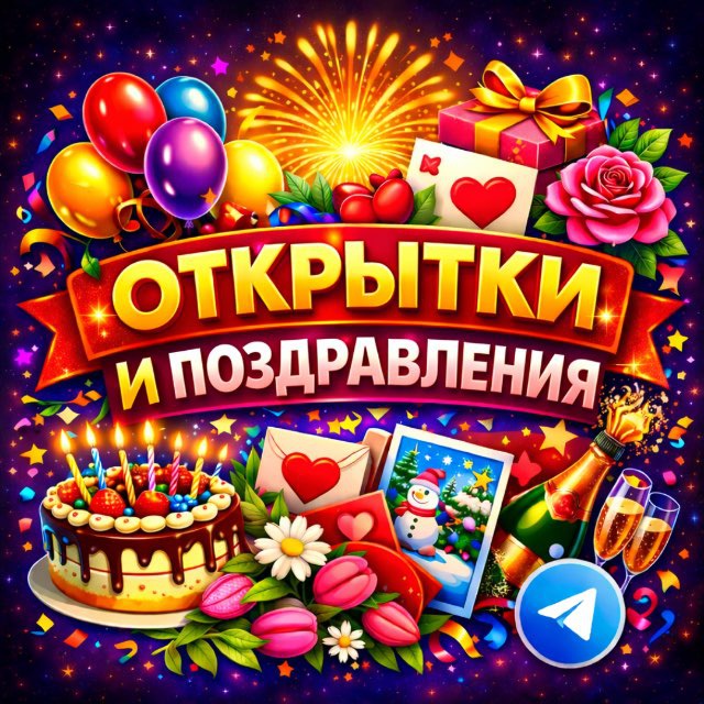 Аватар канала ОТКРЫТКИ | ПОЗДРАВЛЕНИЯ