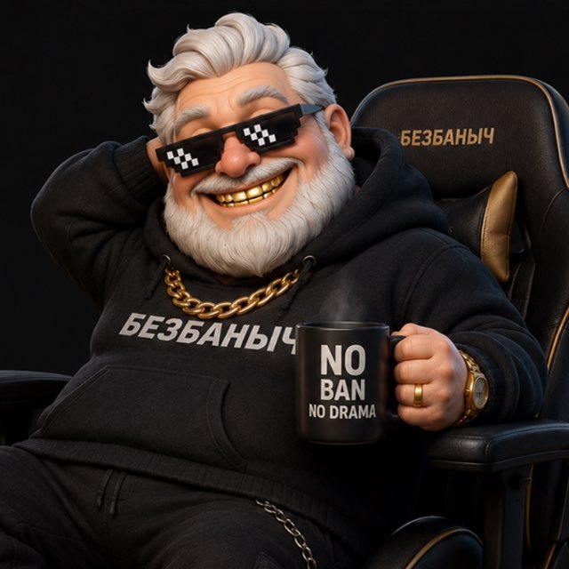 Аватар канала БЕЗБАНЫЧ