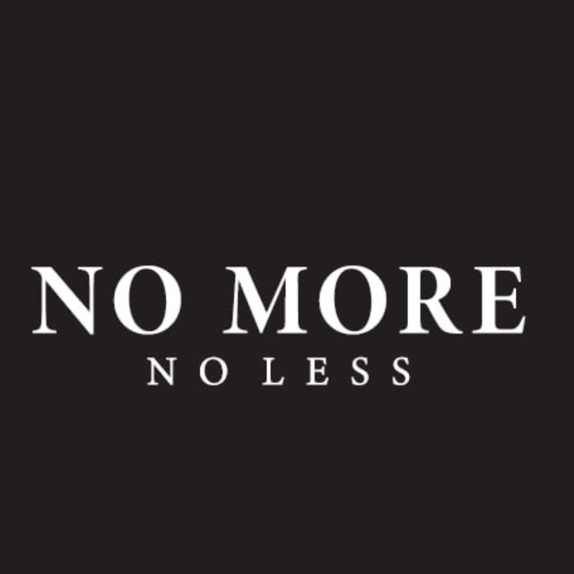 Аватар канала NO MORE NO LESS