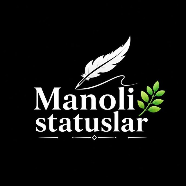 Аватар канала 🍃Manoli statuslar🍃