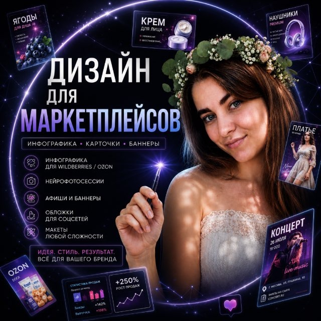 Аватар канала Ольга| Дизайн и AI визуал